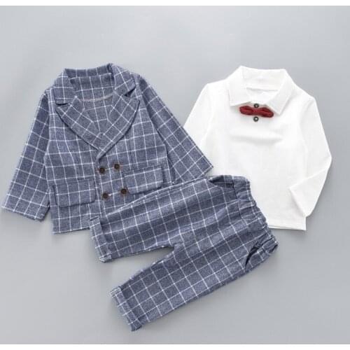 Winter Children Set Suit Kids Clothes Boys Luxury Boutique Kids Clothing 3piece Set Ropa De Baby Nino Childrens Clothing BE50DD
