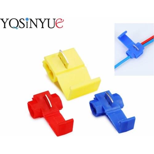 15 20 25 50Pcs Scotch Lock Electric Wire Cable Connectors Quick Splice Terminals Crimp Non Destructive Without Breaking Line
