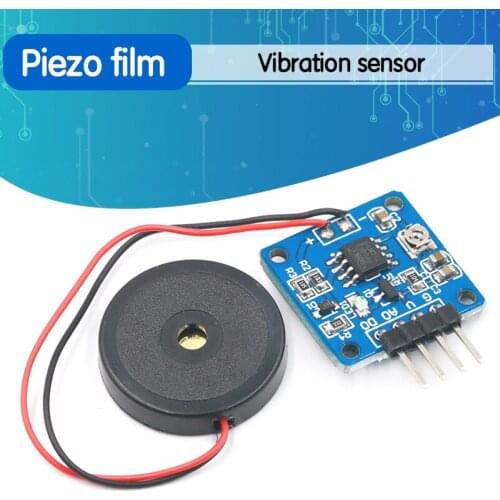 5V Piezoelectric Film Vibration Sensor Switch Module TTL Level Output For Arduino
