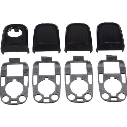 8pcs/set For Peugeot 307 For Citroen C2 C3 Left&Right Car Door Handle End Cap With Seal Door Handle Kit