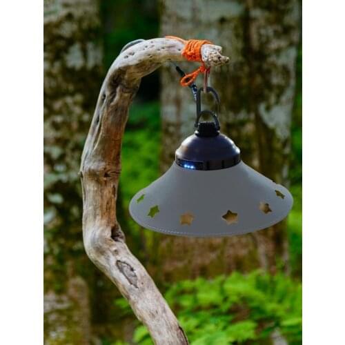 Hollow Leather Lampshade Spotlight Lamp Cover Warm Light Cabin Style Outdoor Camping Led Decor Dust-proof For Home Best Gifts