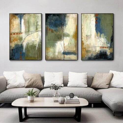 Nordic Abstract Colorful Minimalist Paint Painting Modern Canvas Poster Wall Art Pictures Print Living Room Bedroom Home Decor
