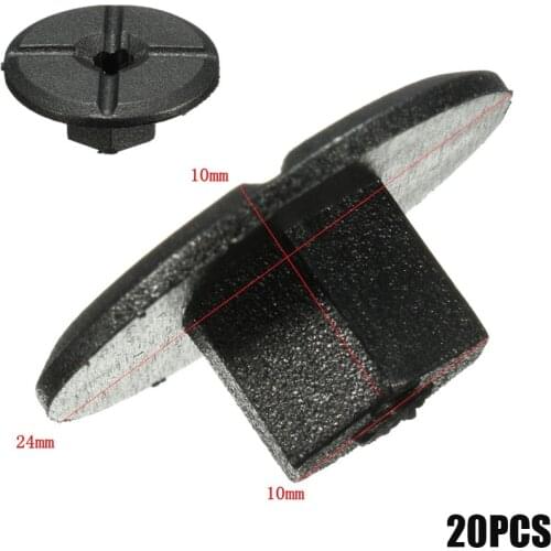 20Pcs 4mm Car Fender Flares Mud Flaps Splash Guard Wheel Arch Bumper Panel Fastener Clips Unthreaded Nuts For Mercedes Benz