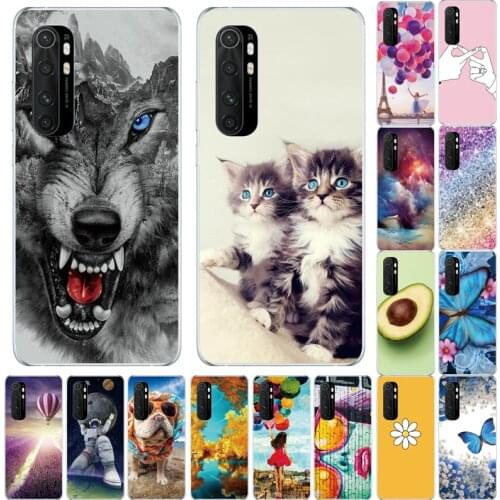 For Xiaomi Mi Note 10 Lite Case 6.47" Soft Silicon Tpu Cover Note10 Lite Phone Back Shell Note10Lite Bumper Funda