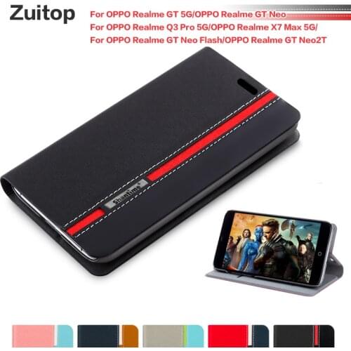Cowboy PU Leather Phone Bag Case For OPPO Realme GT 5G Q3 Pro 5G Flip Case For OPPO Realme GT Neo Case Soft Silicone Back Cover