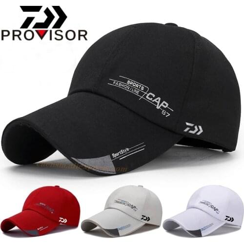 DAIWA Fishing Quick Dry Waterproof Sports Peaked Cap Sun Hat Space Baseball Cap Women Men Golf Outdoor Street Hiphop Hats Caps