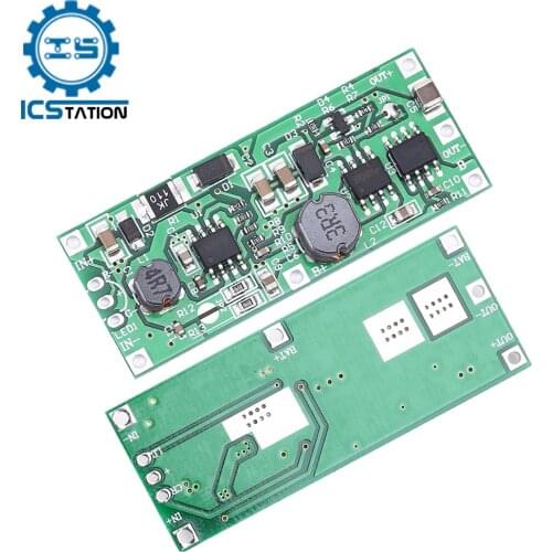 DC 5V-12V to 12V UPS Uninterruptible Charging Board UPS Voltage Converter Control Power Supply Module for 18650 Lithium Battery