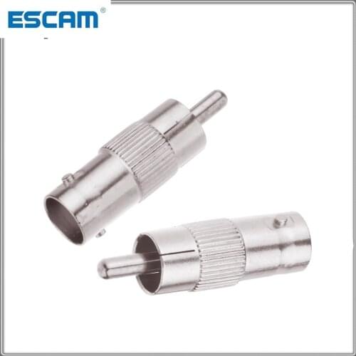 For HD 2MP 3MP IP Camera ESCAM BNC Female TO RCA Male Plug COAX Adapter Connector Coupler Adapter Plug for CCTV Camera