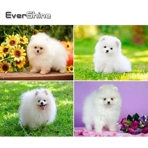 Evershine 5D Diamond Painting Full Drill Square Dog Cross Stitch Diamond Embroidery Sale Animals Rhinestones Pictures Home Decor