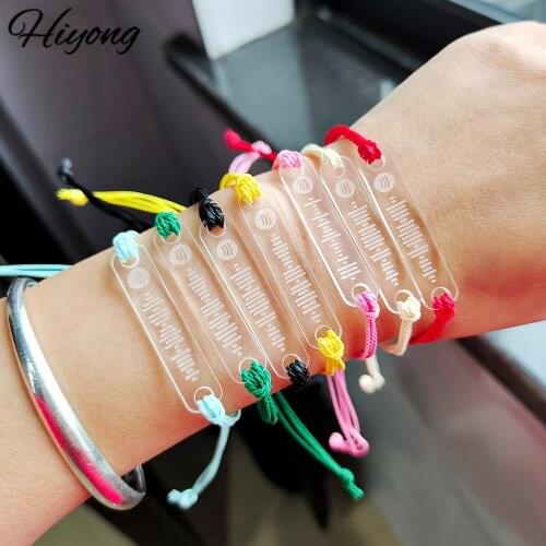 HIYONG Custom Music Code Bracelet, Custom Bracelet Music Code Bracelets Hand-Made Rope Bracelets Personalized Song Code Jewelry