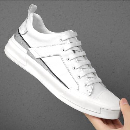 Men White Sneakers Men Casual Shoes Leather Handmade Breathable Man Shoes Luxury Brand Mens Loafers Moccasins Adult Footwear