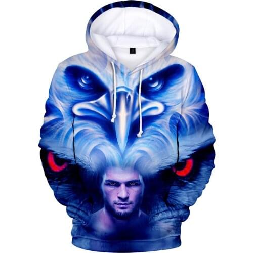 Mens Hoodie Russia Hero Supernova Khabib Nurmagomedov Hoodies Streetwear Womens tracksuit Autumn Casual Sweatshirt 3D Oversize