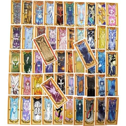 53Pcs Card Captor Clow Card Stickers For Suitcase Skateboard Laptop Luggage Fridge Phone Car Styling DIY Decal Sticker