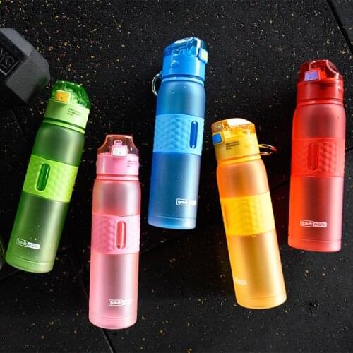 New 618ML Plastic water bottle with straw drink Tritan bpa free cute Tea water filter bottles kids Sport Bicycle Outdoor gym Cup