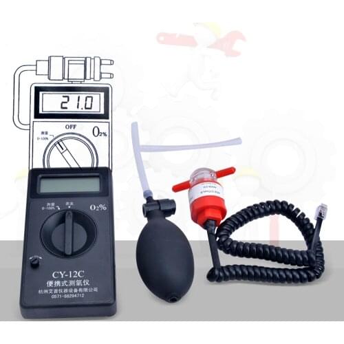 New Professional Handheld Portable O2 Oxygen Concentration Content Tester High Accuracy Meter Detector CY-12C Gas Analyzer