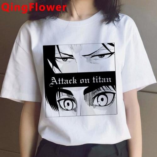 Attack on Titan Shingeki No Kyojin Titans Attack t-shirt top tees women japanese grunge harajuku kawaii harajuku t-shirt