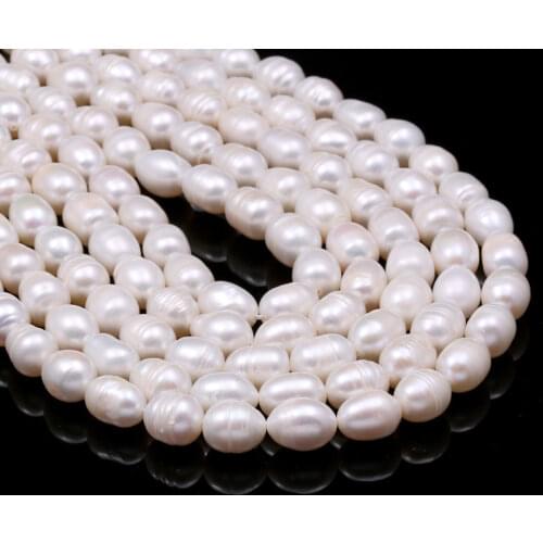 Wholesale Natural Freshwater Pearls Beads Rice Shape Pearl Loose Beads For Jewelry Making DIY Bracelet Neckalce Accessories
