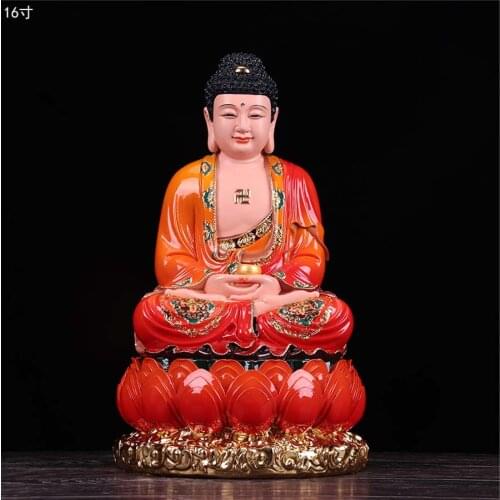 Wholesale Buddhism figure Sakyamuni Buddha Southeast Asia HOME shop protection Propitious Prosperity FENG SHUI Worship statue