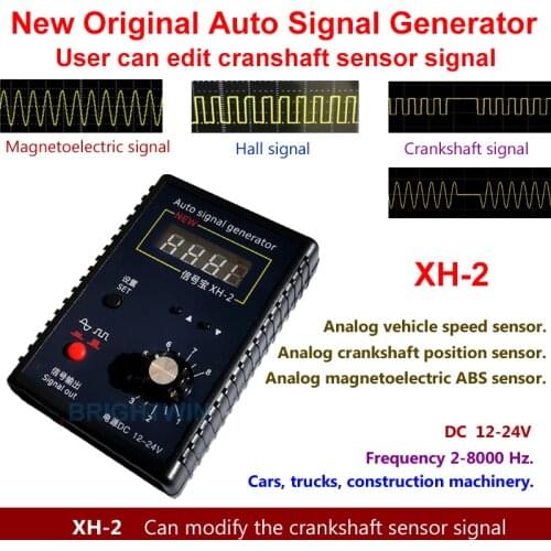 Portable Auto Vehicle Signal Generator Car Hall Sensor and Crankshaft Position Sensor Signal Simulator Meter 2Hz to 8KHz