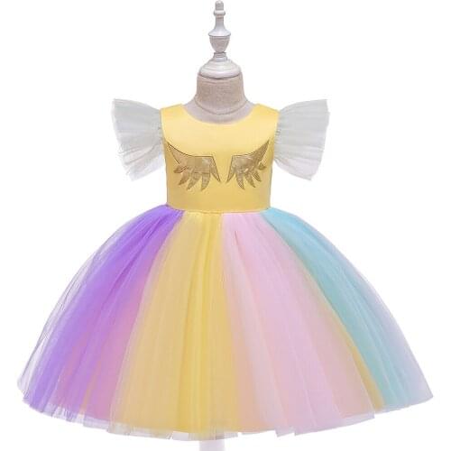 Girls Princess Unicorn Dresses For Children Evening Party Dress Girl Costume Kids Dress Girls Halloween Carnival Dress Vestidos