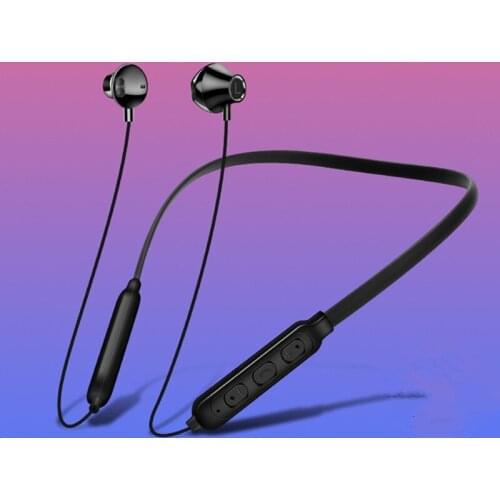 ZUIDID Practical Wireless Bluetooth Headset Neck-Mounted Universal Noise-Cancelling Headset Sports In-Ear Headset
