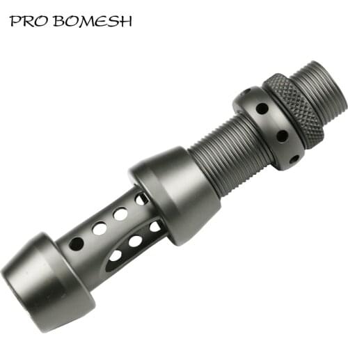 Pro Bomesh 1pcs 73.4g 18# All Metal Spinning Reel Seat Surf Rod Carp Rod Boat Rod Reel Seat DIY Fishing Reel Seat Gunsmoke Color