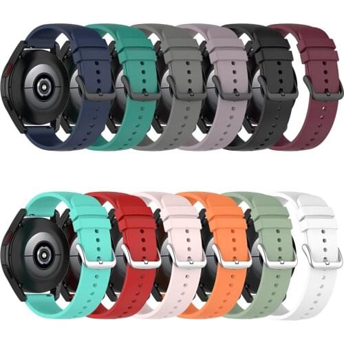 For Watch4 44MM/Galaxy Watch4 Classic 46MM Accessories Soft Silicone Watch Strap Band Replacement 22MM Quick Watchband Belt