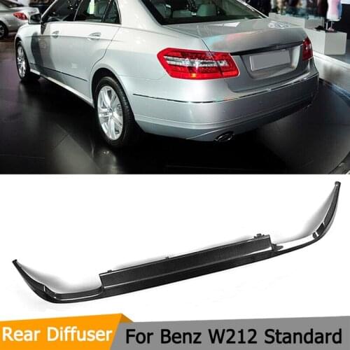 W212 Car Styling Carbon Fiber Rear Diffuser Lip Spoiler For Benz W212 E550 E350 E300 Standard Bumper Only