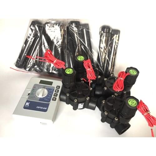 DIY Sprinkler System Installation Controller, solenoid valve, pop-up sprinkler