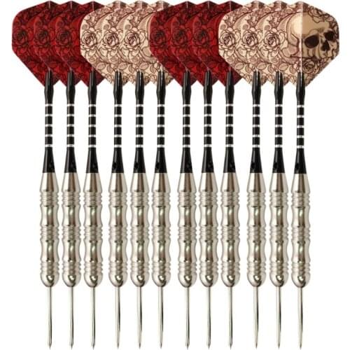 Steel Tip Darts, Professional 22 Grams Metal Dart Set Premium Aluminum Shaft,Flight Protector Dart Board Kit Accessories