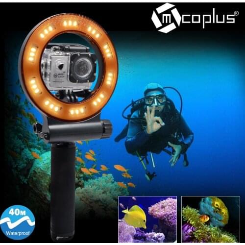 Mcoplus LED Waterproof Video Light Underwater 40m Diving Lamp forGopro,Xiao YI,SJCAM Action camera waterproof case