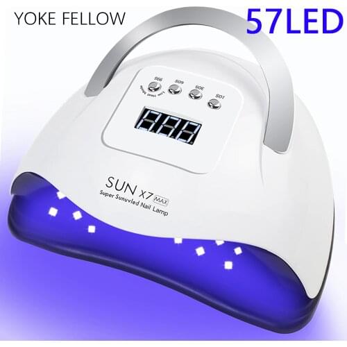 YOKE FELLOW Nail Dryer UV Led Lamp For Nail Salon 4 Mode 200W/90W/72W With Motion Sensing Manicure Nail Lamp Poly Nail Gel Lamp
