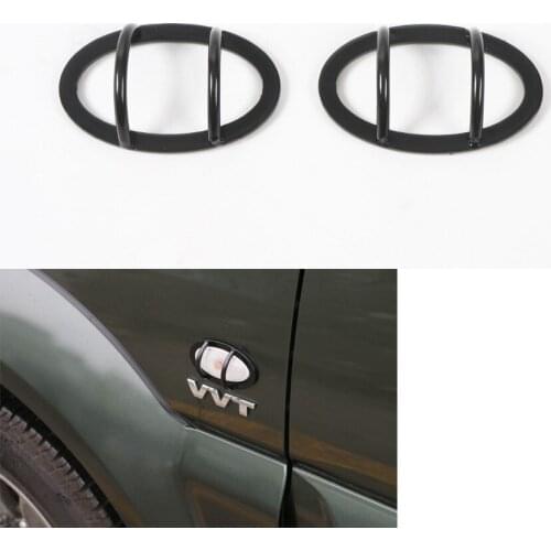 YAQUICKA Fit For Suzuki Jimny 2012-2015 Car Front Side Fender Turn Signal Light Lamp Cover Trim Styling Steel Black