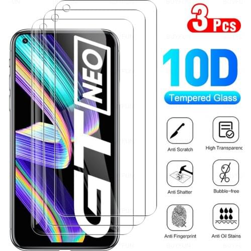 Protective Glass For Realme GT Neo Cover Shell For 8 Pro Narzo 30A 30 5G V13 C21 C25 C11 2021 Protection Glass Film Cases Fundas