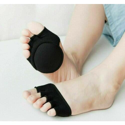 Women Five-finger Socks High Heels Forefoot Half Palms Invisible Socks Shallow Port On-slip Open Toe Socks -MX8