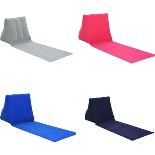 2021 Fashion Inflatable Beach Mat Festival Camping Leisure Lounger Back Pillow Comfortable Cushion Chair for Outdoor
