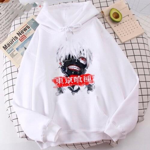 2021 Tokyo Ghoul Japanese Anime Hoodie Sweatshirt Men Women Kaneki Ken Eye Streetwear Harajuku Winter Casual Unisex Hoody