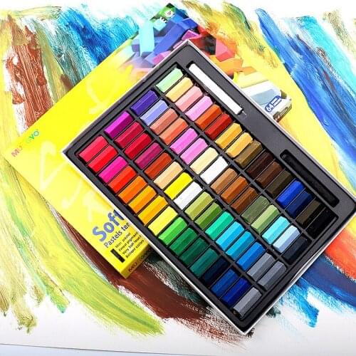 32/48 /64 Colors chalk Drawing Line Stick Toner Portable Smooth Hair Dye Soft Short Pastel Painting Chalk Set art supplies