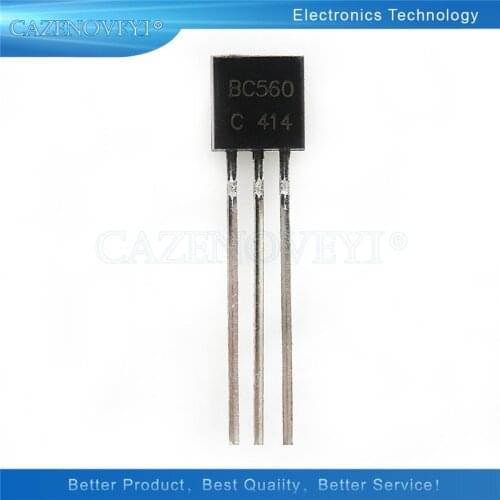 50pcs/lot=25pairs BC550C + BC560C BC550 BC560 45V 0.1A TO-92 In Stock