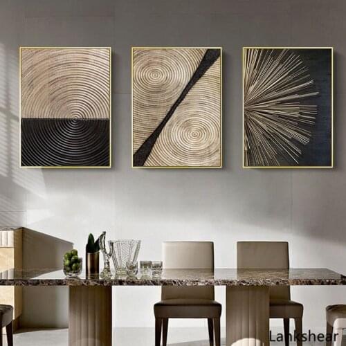 Abstract Retro Poster Home Decor Picture Nordic Canvas Painting Wall Art Luxury Minimalist Art Poster and Print for Living Room