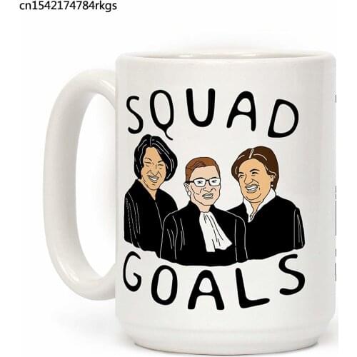 Squad Goals White 11 Ounce Ceramic Coffee Mug