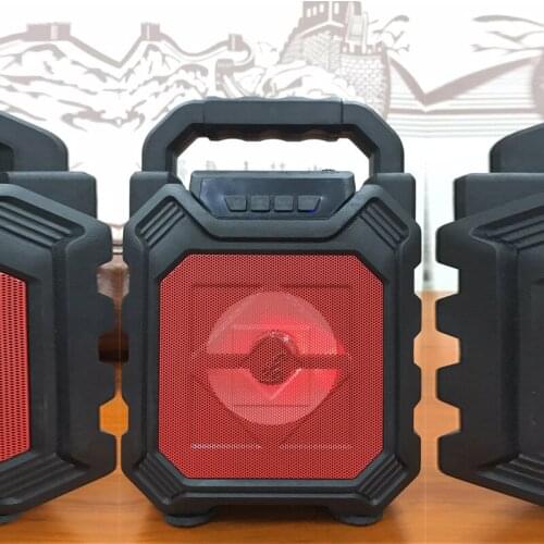 Wireless Portable Bluetooth-compatible Speaker Bass Column Waterproof Outdoor USB Support AUX TF Subwoofer Loudspeaker FM Radio