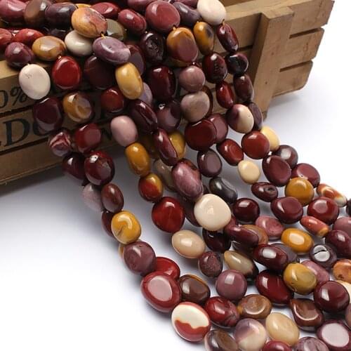 8-10mm Natural Stone Beads Irregular Mookaite Stone Loose Beads For Jewelry Making Bracelet Necklace 15'' Strands