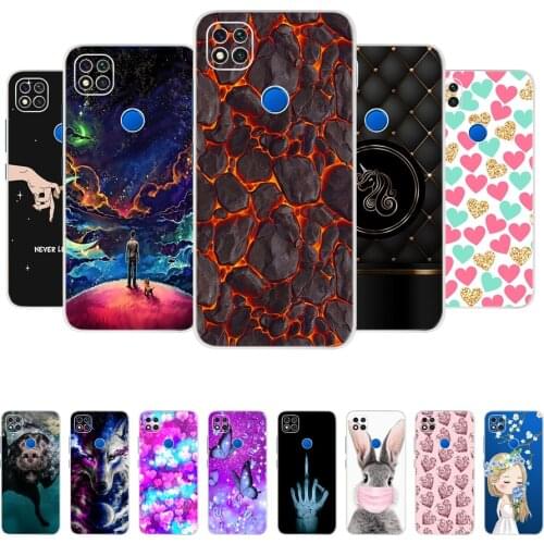 For Redmi 9C Case Soft TPU Silicone Painting Back Cover on For Xiaomi Redmi 9C 9 C Redmi9C Cover Bumper Funda Redmi 9C 2020 Case