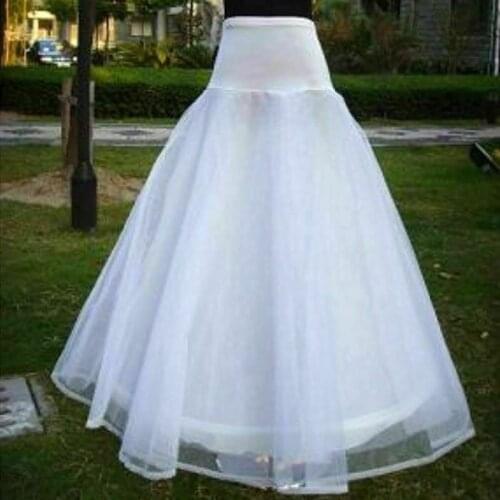 Sensual Looking Fancy Clingy 1 Hoop 3 Layer Crinoline Gown Petticoat Underskirt Slip Wedding Bridal Dress