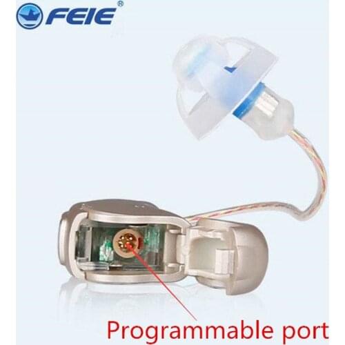 Wire Digital Programmable Hearing Aid Aids Noise Cancelling RIC Hearing Aid Silicone Tubes MY-19 Free Shipping