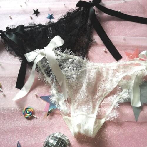 Women Sexy Panties Ladies Bandage Transparent Underpants Seamless Briefs Low Waist Thin Underwear Hollow Out Underwear Female