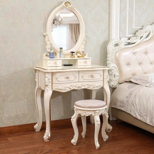 European dressing table bedroom multi-function princess small apartment simple dressing table makeup table makeup cabinet