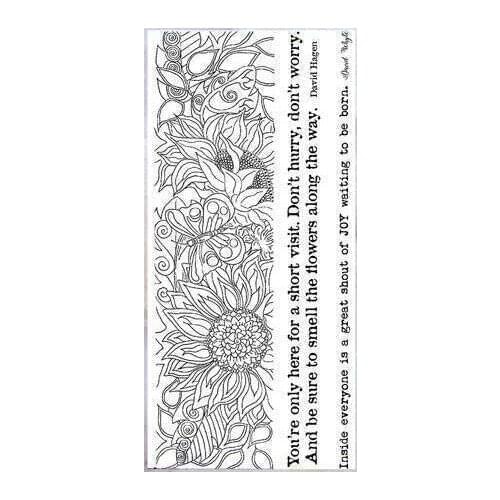 Background flower stamp Clear Stamp for Scrapbooking Transparent Silicone Rubber DIY Photo Album Decor F194