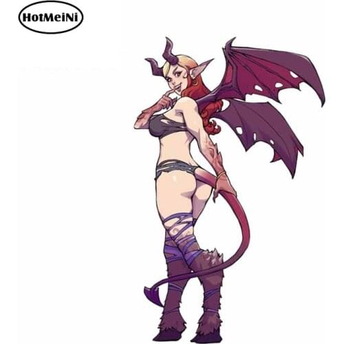 HotMeiNi 13cm for Process of Beauty Becoming A Devil Funny Car Stickers Anime DIY Auto Decals Waterproof Vinyl Car Wrap